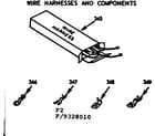 Kenmore 9119328010 wire harnesses and components diagram