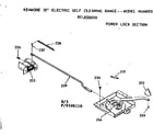 Kenmore 9119328110 power lock section diagram