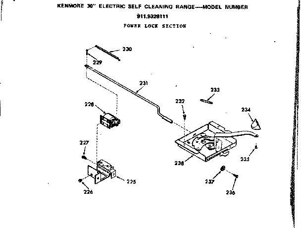Power lock section