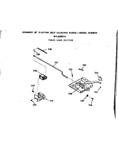 Power lock section