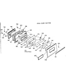 Oven door section