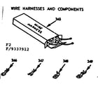 Kenmore 9119337912 wire harnesses and ccomponents diagram