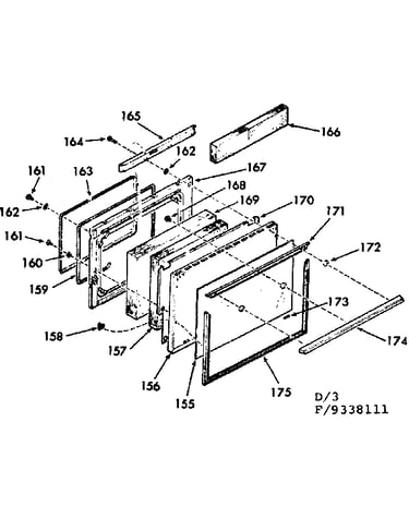 Oven doorsection
