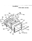 Oven door section