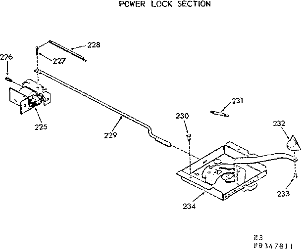 Power lock section