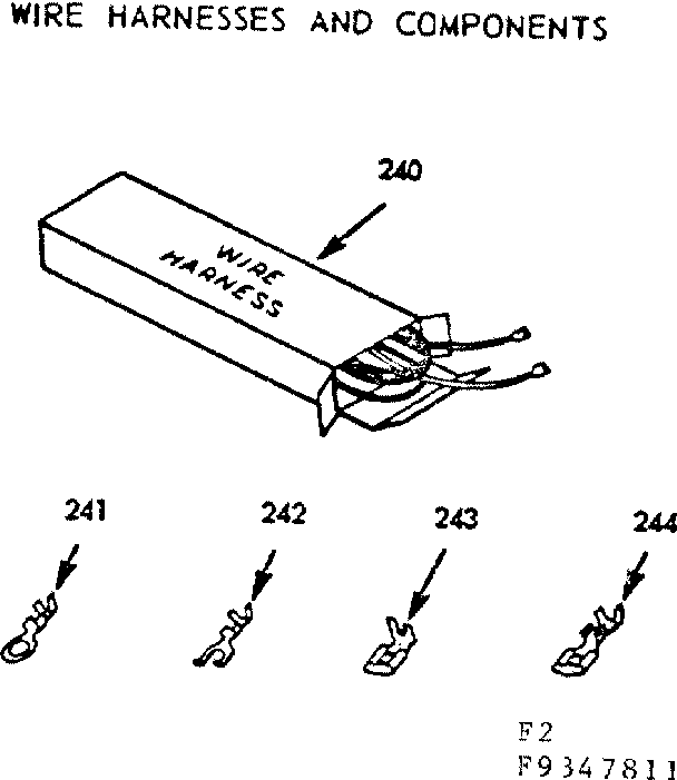 WIRE HARNESS AND COMPONENTS