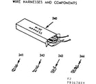 Kenmore 9119347811 wire harness and components diagram
