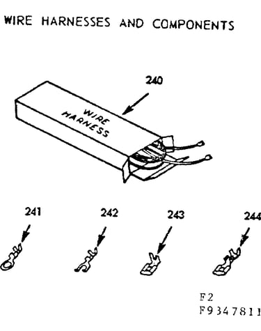 Wire harness and components