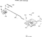 Kenmore 9119347910 power lock section diagram