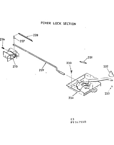 Power lock section