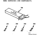 Kenmore 9119347910 wire harnesses and components diagram
