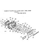 Oven door section