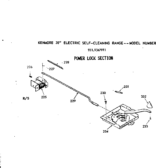 Power lock section