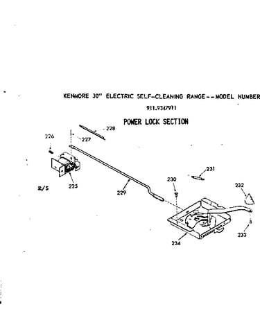 Power lock section