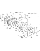 Oven door section