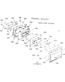 Oven door section