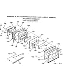 Oven door section