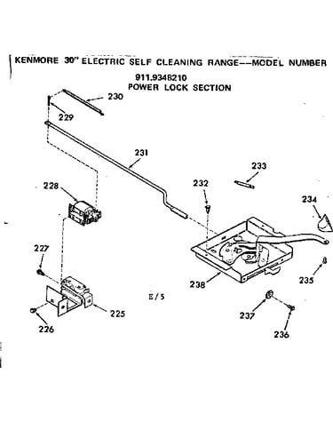 Power lock section