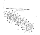 Kenmore 9119348211 oven door section diagram
