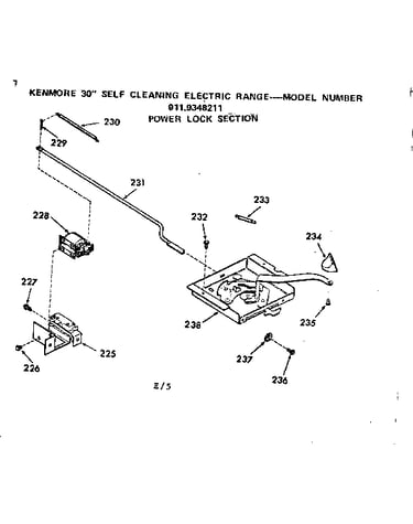 Power lock section