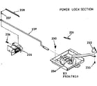 Kenmore 9119367910 power lock section diagram