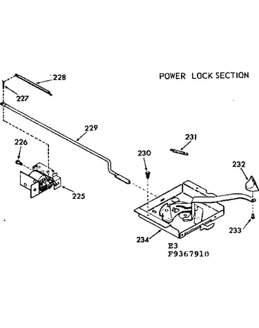 Power lock section