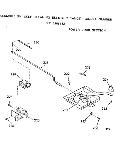 Power lock section