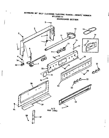 Backguard section