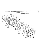 Oven door section