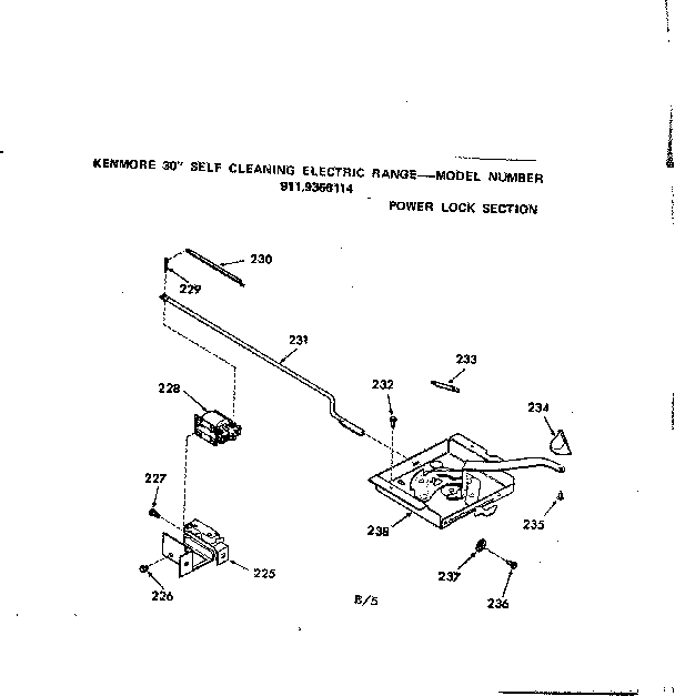 Power lock section