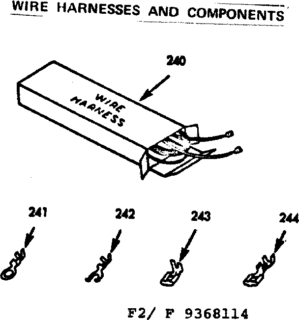 Wire harnesses and components