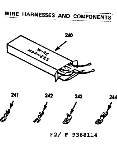 Wire harnesses and components