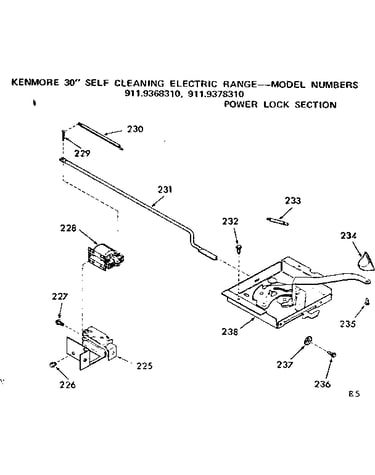 Power lock section