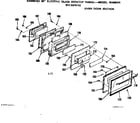 Kenmore 9119378112 oven door section diagram
