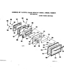 Oven door section