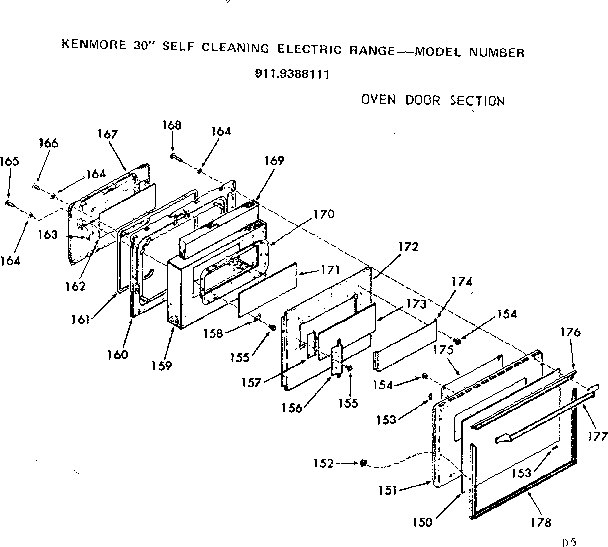 OVEN DOOR SECTION