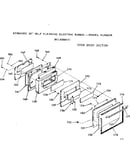 Oven door section