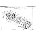 Kenmore 9119388112 oven door section diagram