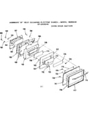 Oven door section