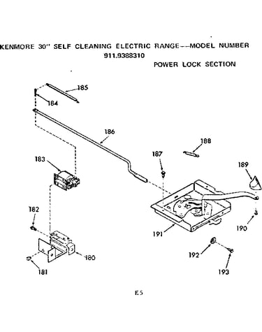 Power lock section