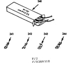 Kenmore 9119388310 wire harnesses and components diagram