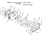 Kenmore 9119388411 oven door section diagram