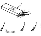 Kenmore 9119388411 wire harnesses and components diagram