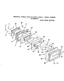 Oven door section