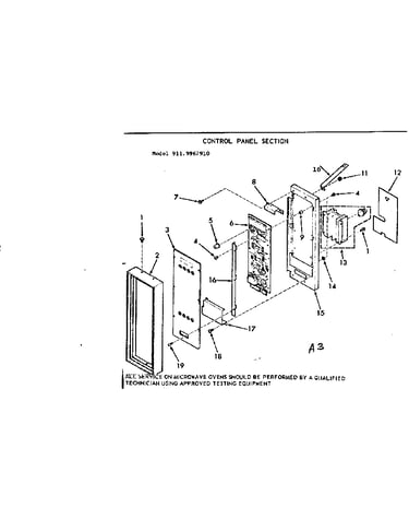 Control panel section