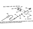 Kenmore 9119967910 meat probe and jack section diagram