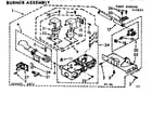 Kenmore 110349835 burner assembly diagram