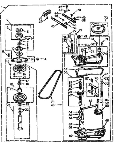 Gearcase/transmission