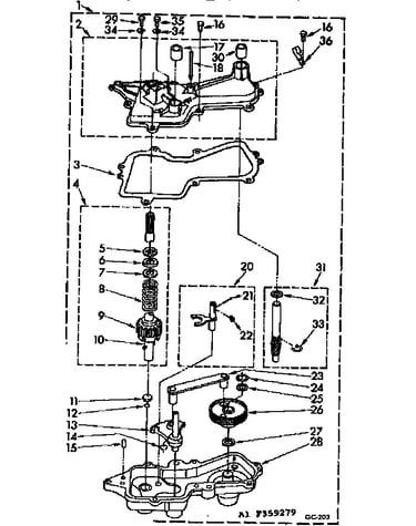 Gearcase/transmission