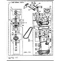 Kenmore 1107204302 gearcase/transmission diagram
